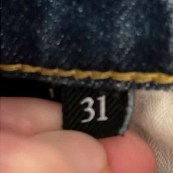 7 For All Mankind Straight Leg Raw Hem Ankle Jeans Size 31 NWT - Picture 16 of 16